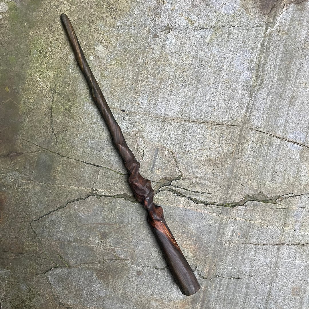 我制杖　魔杖　节合　手工魔杖　绿檀制法杖 - 摆饰 - 木头 绿色