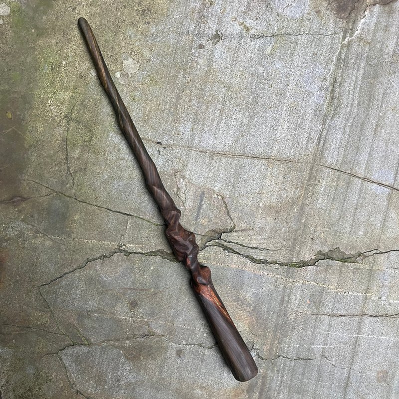 我制杖　魔杖　节合　手工魔杖　绿檀制法杖 - 摆饰 - 木头 绿色
