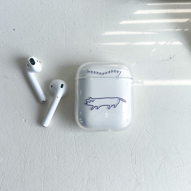 lazy cat AirPods 1/2代 全透耳机保护套 - 厚 - 耳机 - 塑料 透明