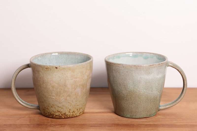 绿雾灰马克杯 - 咖啡杯/马克杯 - 陶 
