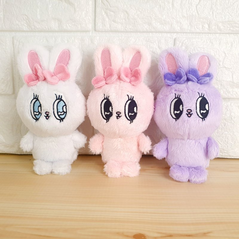 【Esther Bunny艾丝乐小兔】绒毛娃娃 绒毛玩偶 坐姿10cm 全3款 - 玩偶/公仔 - 聚酯纤维 