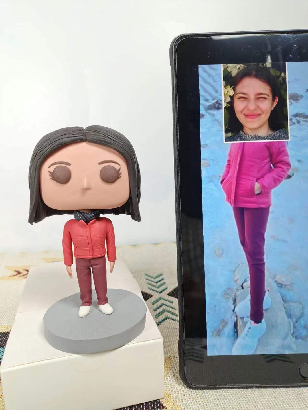 纯手工定制美国Funko Pop 自画肖像公仔娃娃男朋友老公生日礼物 - 玩偶/公仔 - 粘土 多色