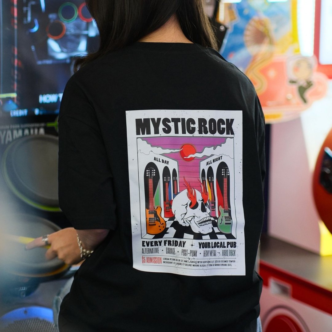 【CREEPS】Mystic Rock 宽松重磅印花T恤 210g - 男装上衣/T 恤 - 棉 多色