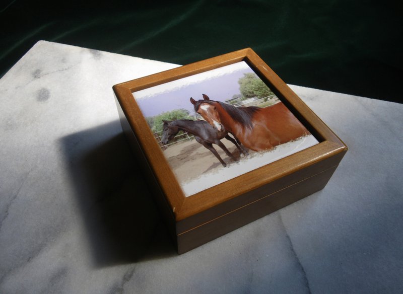 【老时光 OLD-TIME】早期美国制磁砖珠宝盒 - 收纳用品 - 其他材质 多色