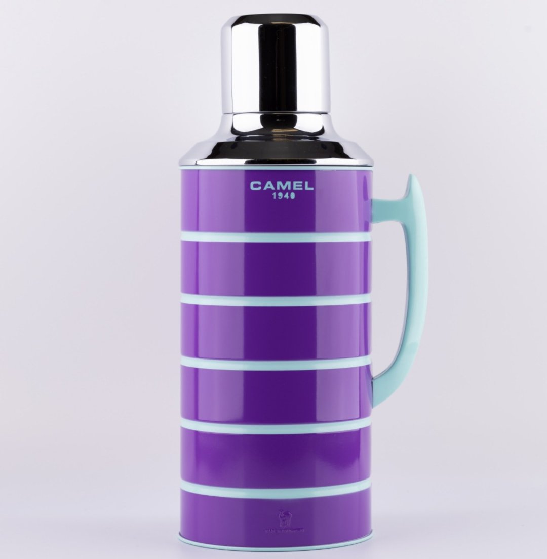 骆驼牌 1.5L 玻璃胆真空保温壶糖果色壶身 紫 412VT - 保温瓶/保温杯 - 其他材质 紫色
