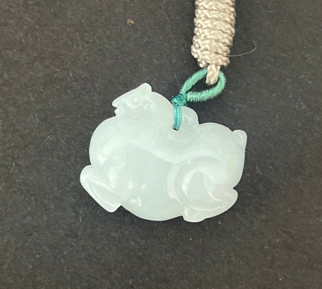 细糯糖马/天然缅甸翡翠 - 项链 - 宝石 