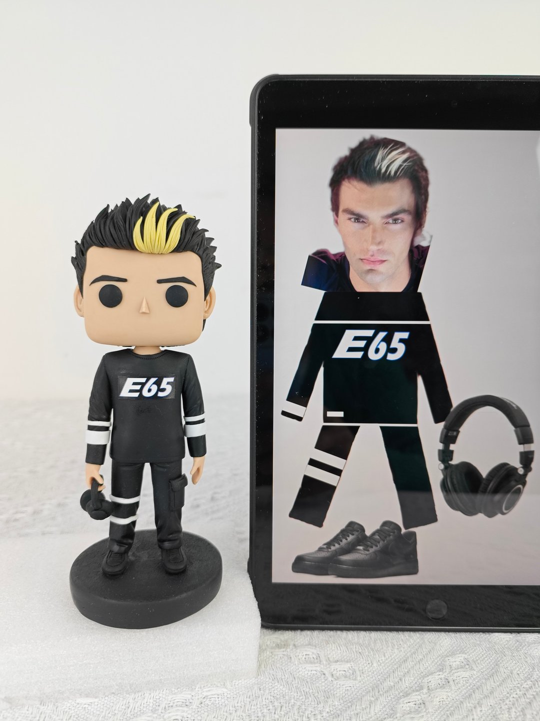 纯手工定制美国Funko Pop 自画肖像公仔娃娃男朋友老公生日礼物 - 玩偶/公仔 - 粘土 多色