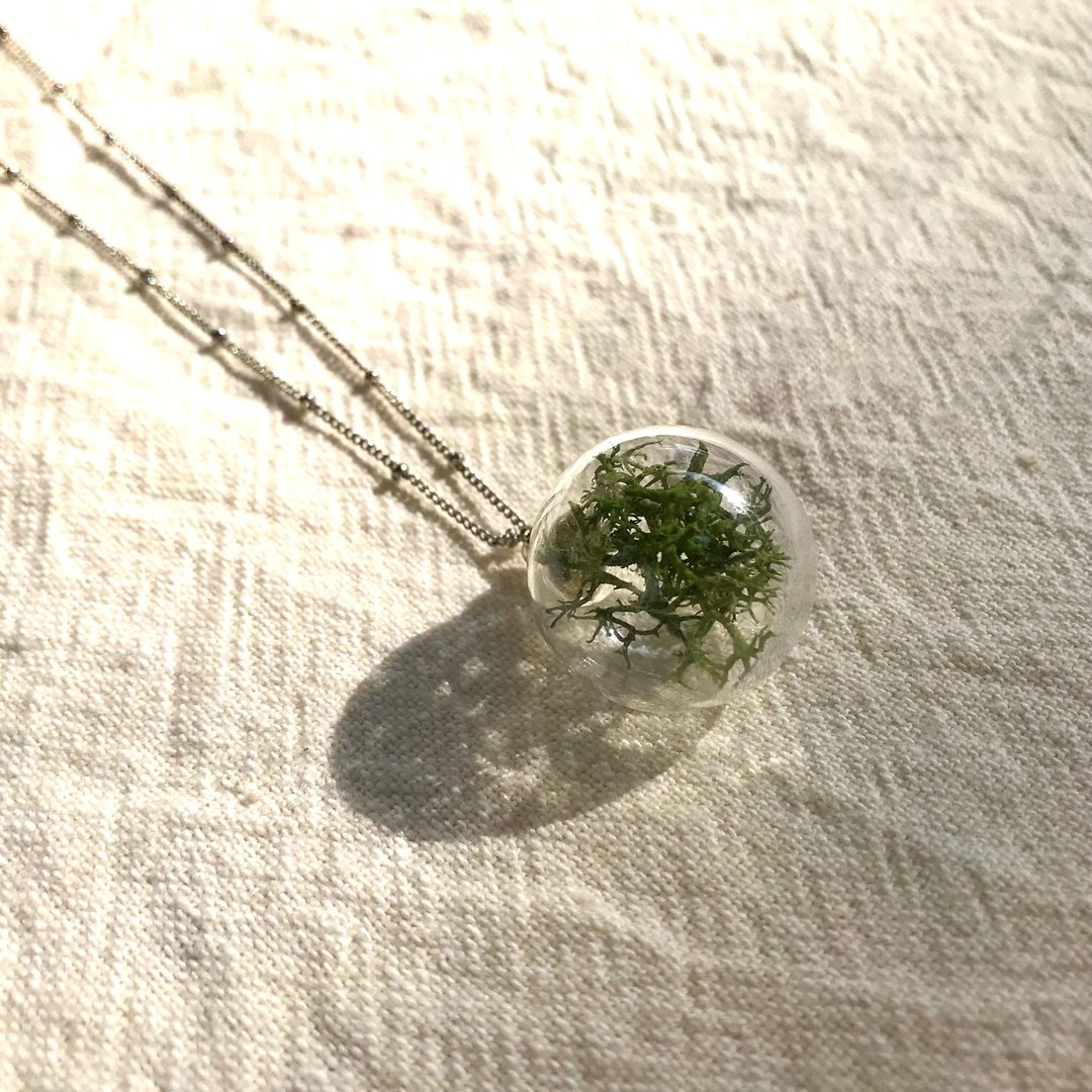 大树 森林 木 植物 园艺 植栽 温室 想像 秘境 装饰 项链/玻璃树 - 项链 - 玻璃 绿色