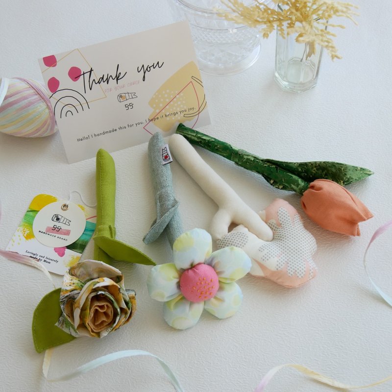 【弥月礼】宝宝玩具响铃 4 件组 活力色彩 - 婴儿饰品 - 棉．麻 