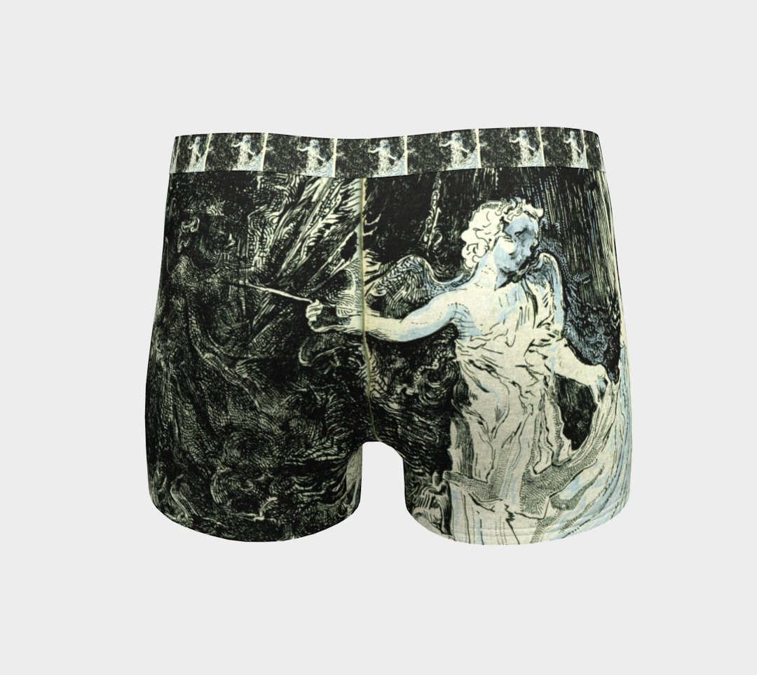 内裤外穿 贝尼尼 天使 爱神四角裤 Bernini Angel Boxer 吸湿排汗 - 女装运动裤 - 聚酯纤维 黑色