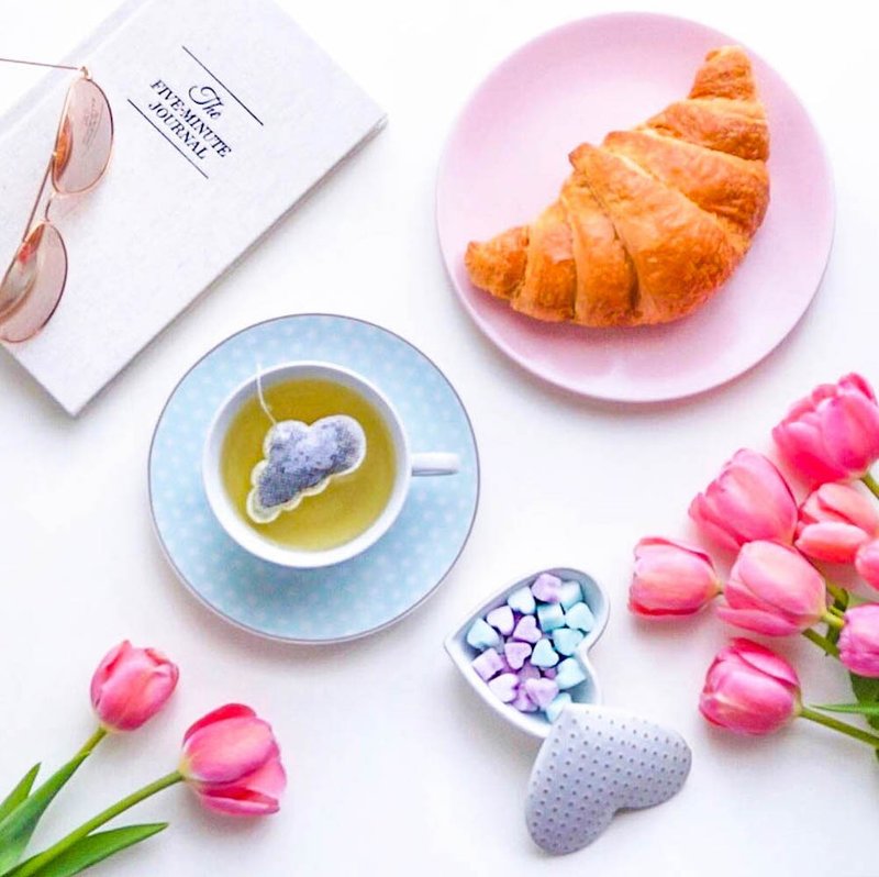 Tea Gift Box 15 Cloud Shaped Tea Bags/Made in France, Handmade Gifts, Looseleaf - 茶 - 其他材质 白色