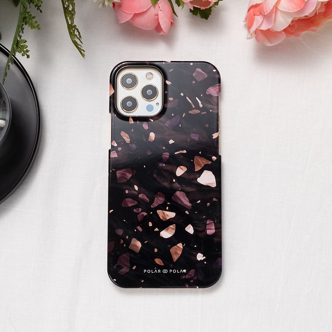 iPhone / Samsung 非凡水磨石 半包硬壳 手机壳【定制】 - 手机壳/手机套 - 塑料 咖啡色