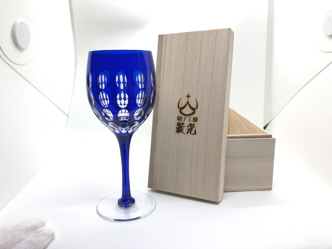 Oval wine glass - 酒杯/酒器 - 玻璃 蓝色