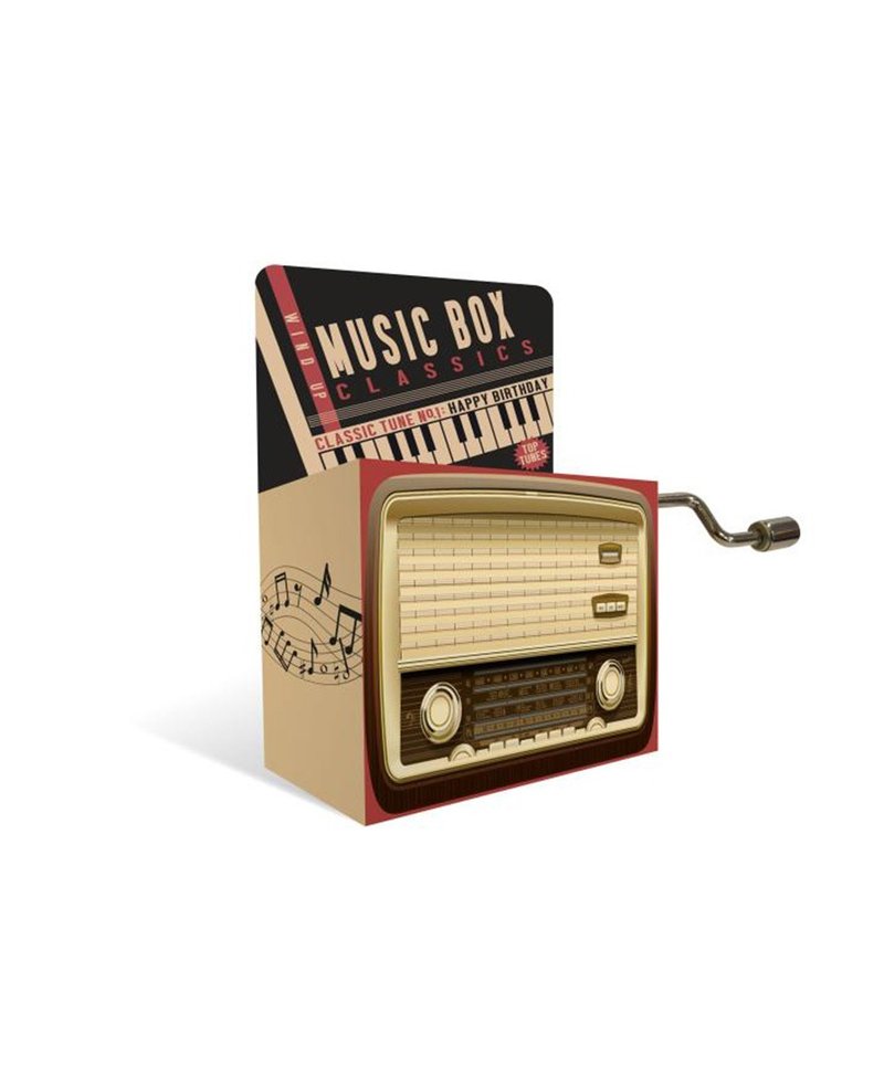 英国进口Temerity Jones迷你有趣手摇铃/发条音乐盒(生日快乐)-现货包邮 - 吉他/乐器 - 其他金属 黑色