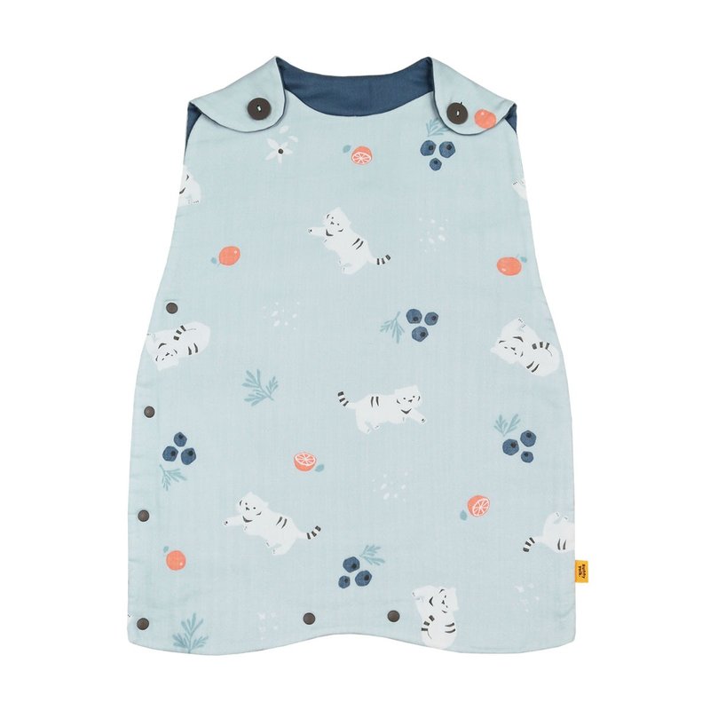 纯棉防踢背心 mama juice-negroni - 包屁衣/连体衣 - 棉．麻 蓝色