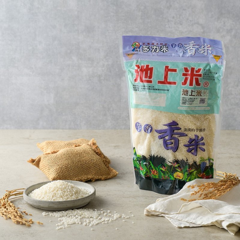 【共好粮仓】  池上多力芋香米 1.5kg - 五谷杂粮/米 - 新鲜食材 白色