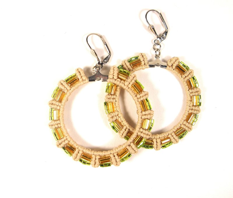 莫妮卡流苏耳环教程，流苏初学者图案，PDF流苏图案 - 手工艺教程/工具书 - 其他材质 