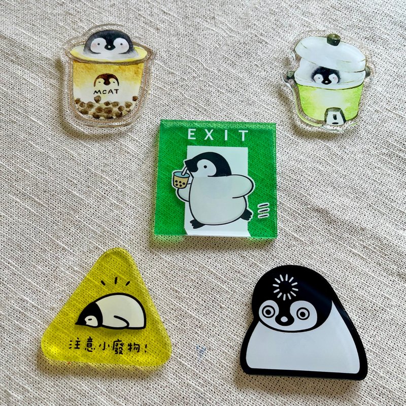 小废物企鹅 冰箱贴 磁铁 - 冰箱贴/磁贴 - 塑料 多色