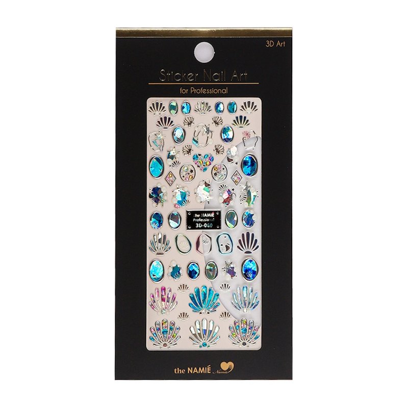 【 专业用】美甲贴纸 3D Art Sparkling Shell - 指甲油/指甲贴 - 纸 粉红色