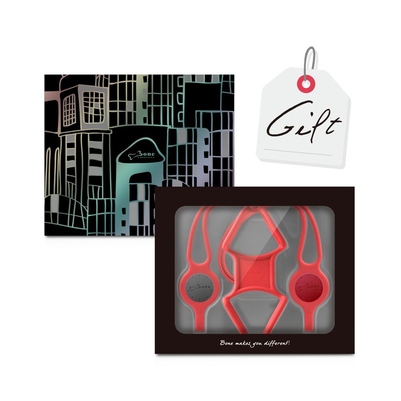 Bone 蹦克 / 手机绑礼物组 PhoneTie Combo Gift - 低调黑 / 耀眼 - 数码小物 - 硅胶 多色