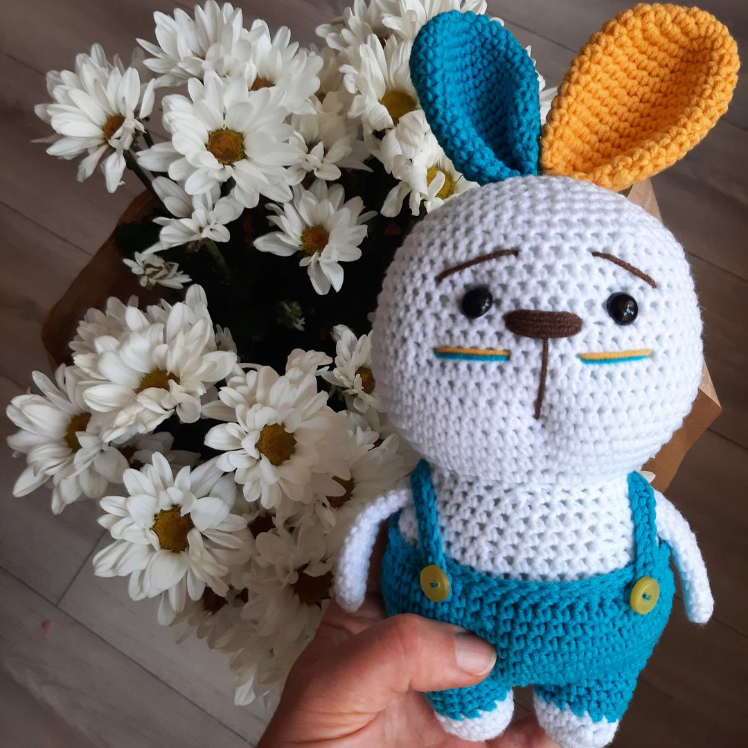 Handmade bunny Crochet Doll, Soft rabbit toy, cute crochet bunny - 玩具/玩偶 - 其他材质 