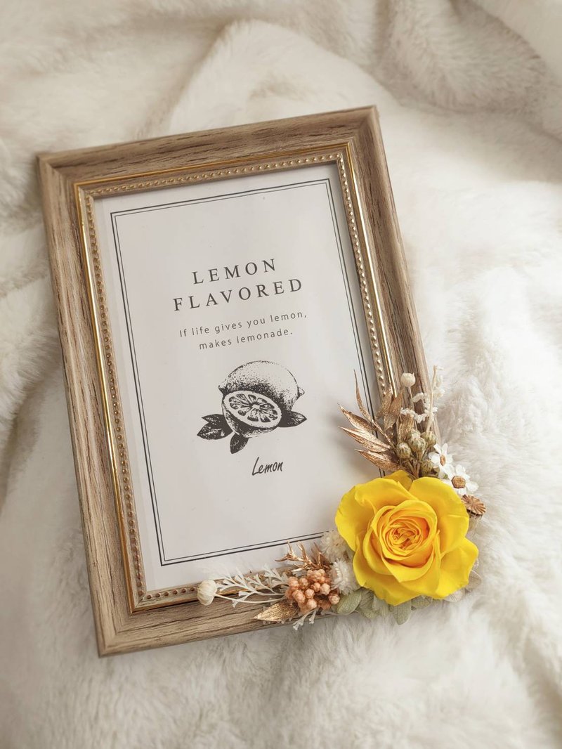 Sheer Whisper 絮语藏花_夏日暖阳永生花相框 - 干燥花/捧花 - 植物．花 黄色