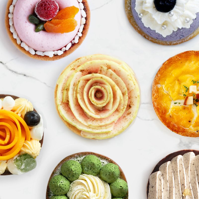 【LeFRUTA朗芙】派对随选礼盒/3寸法式小塔10选4 - 蛋糕/甜点 - 纸 黄色