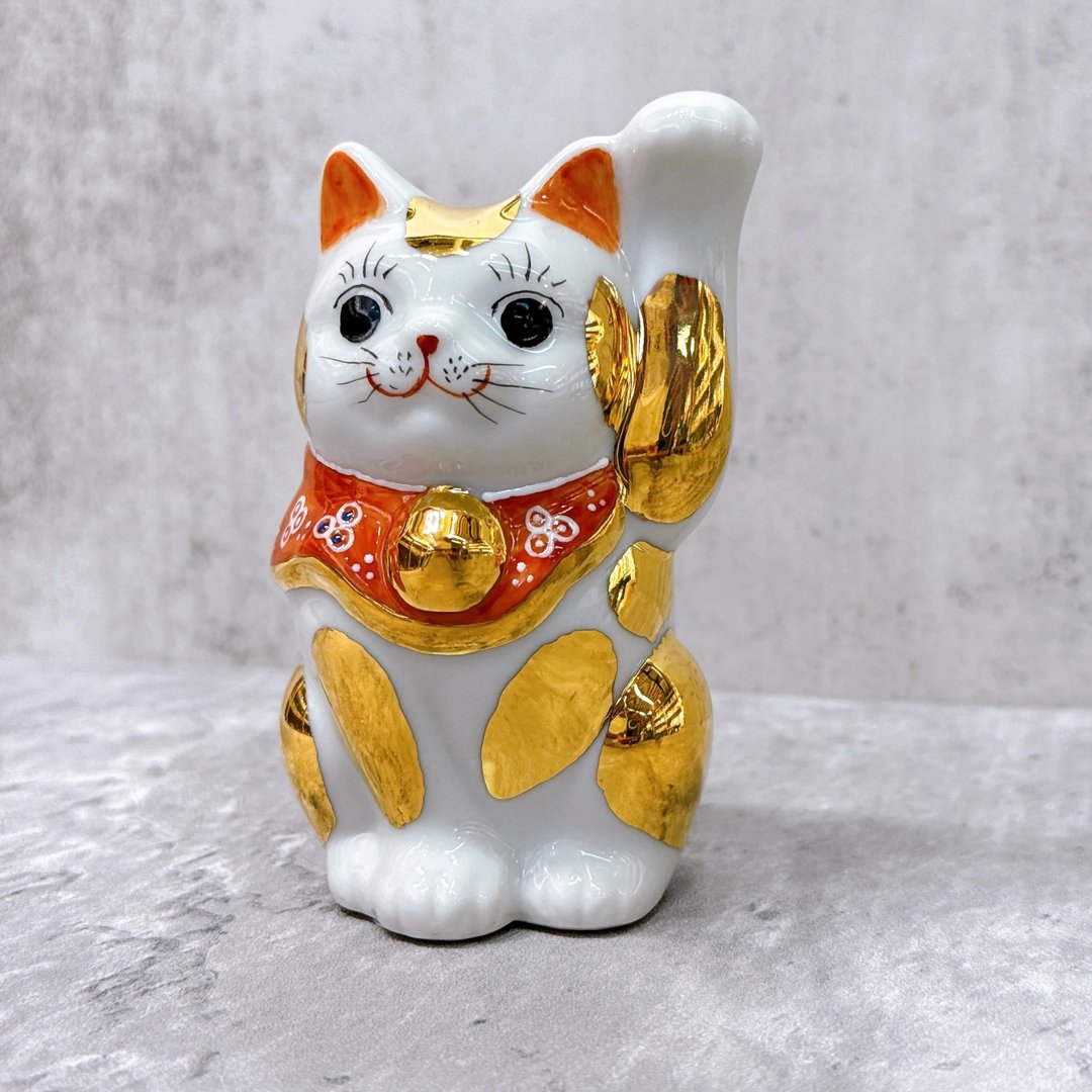 【金彩招福】日本九谷烧招财猫 | 金盛3.3号 - 摆饰 - 瓷 多色