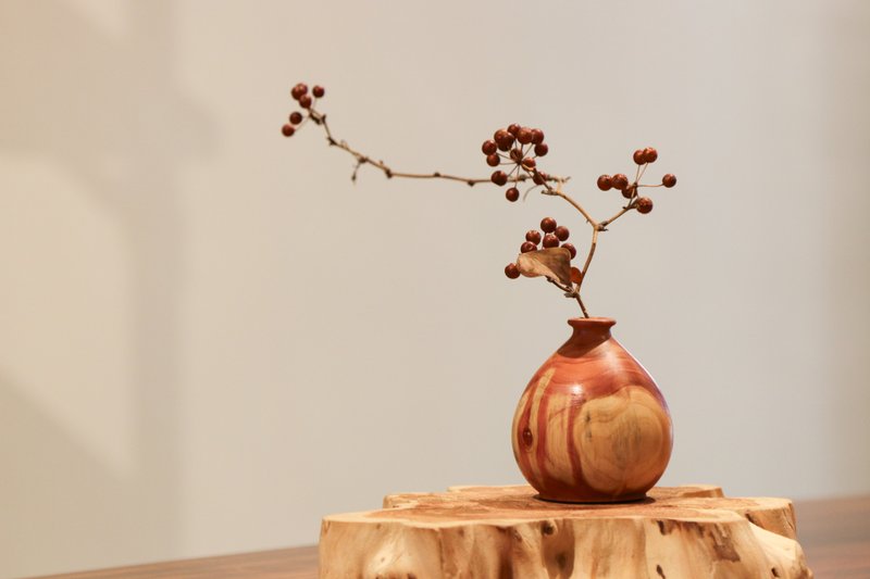 龙柏【木瓶】 - 摆饰 - 木头 咖啡色