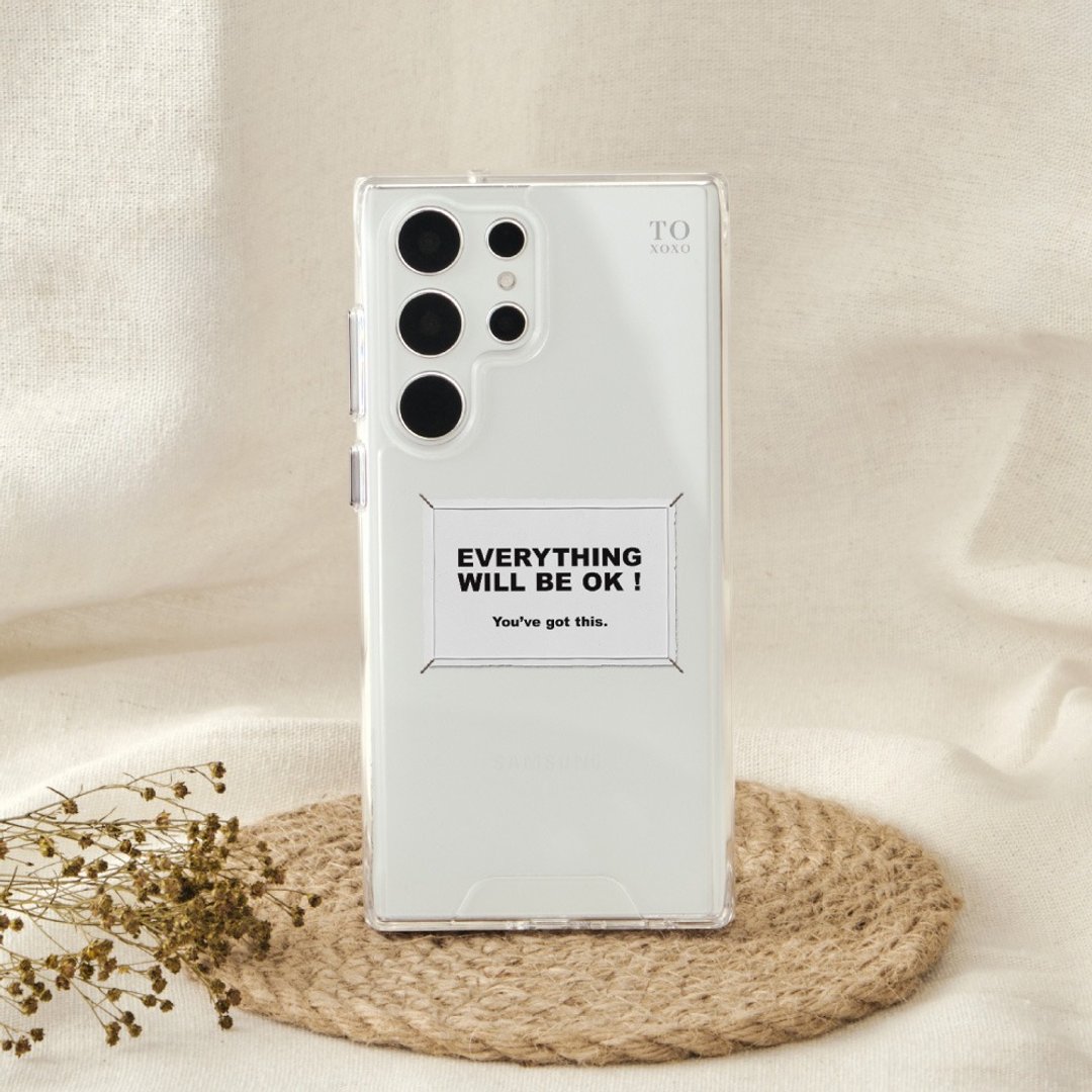 Everything Will Be Ok防摔透明SAMSUNG手机壳 - 手机壳/手机套 - 塑料 多色