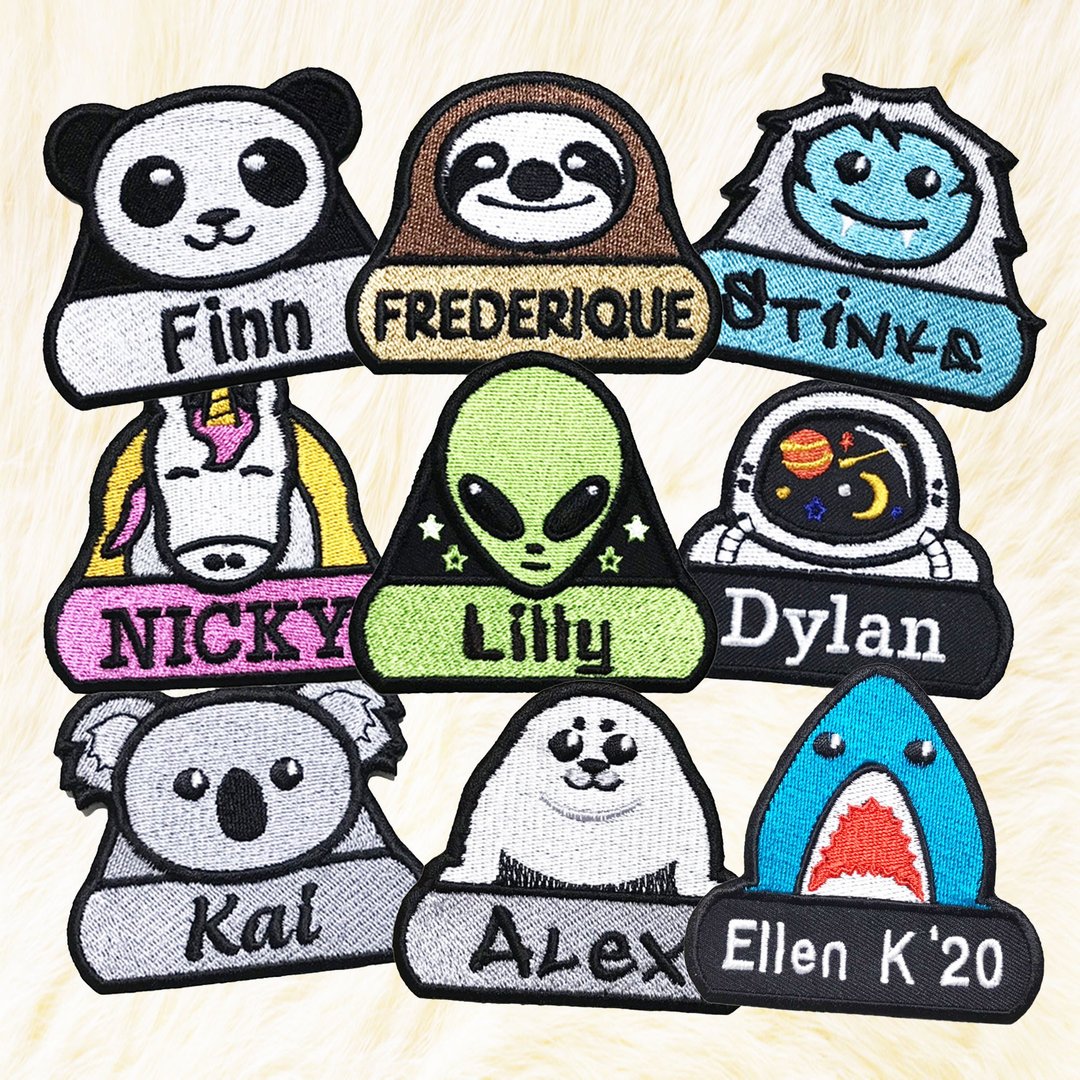 Personalized01 Iron on Patch Your Name Your Text Buy 3 Get 1 Free - 编织/刺绣/羊毛毡/裁缝 - 绣线 多色