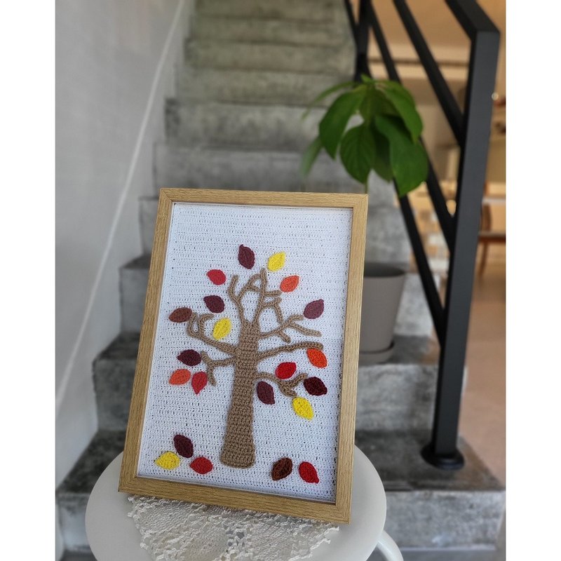 手工钩针编织生日季节树 出生季节树 诞生季节树 生日礼物 - 摆饰 - 棉．麻 