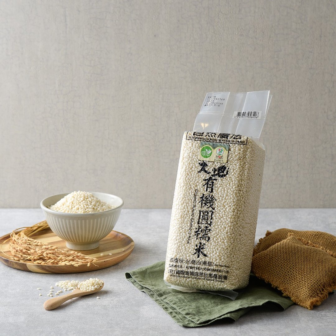【共好粮仓】池上米  大地有机圆糯米 1.5kg - 五谷杂粮/米 - 新鲜食材 白色