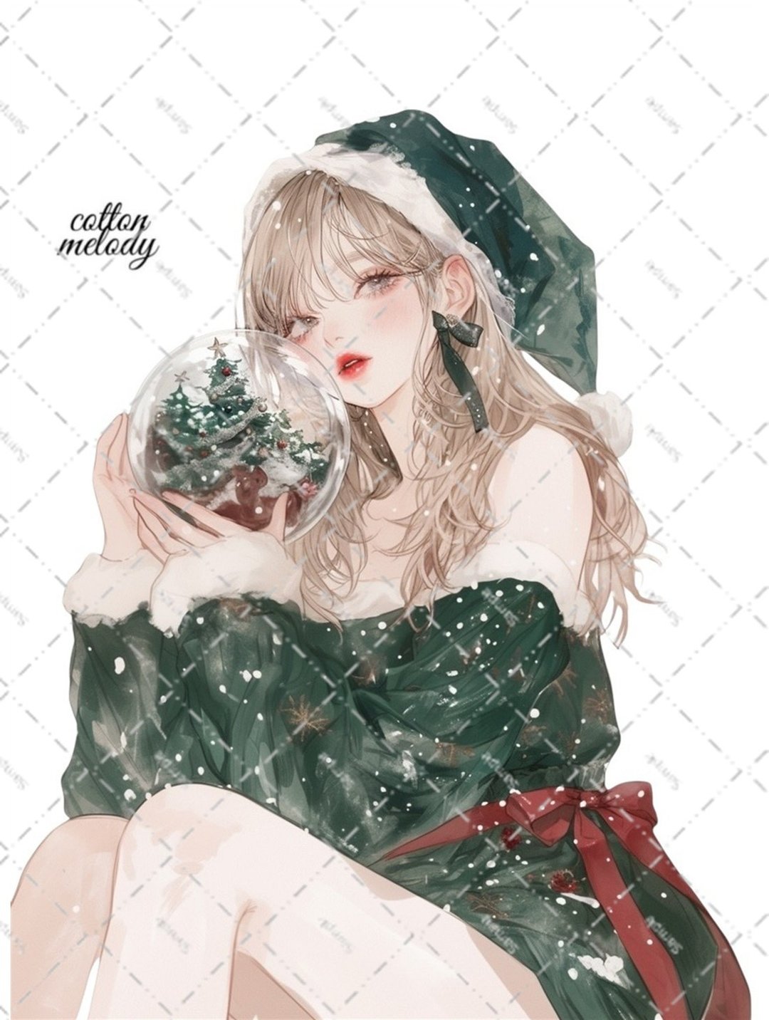 original sticker no.7783 人物贴纸 原创贴纸 人物贴纸 女孩贴纸 原创人物贴纸 - 贴纸 - 纸 