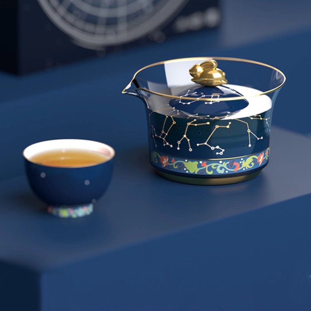 北京故宫博物院御宇星河茶具礼盒功夫泡茶杯 - 茶具/茶杯 - 陶 