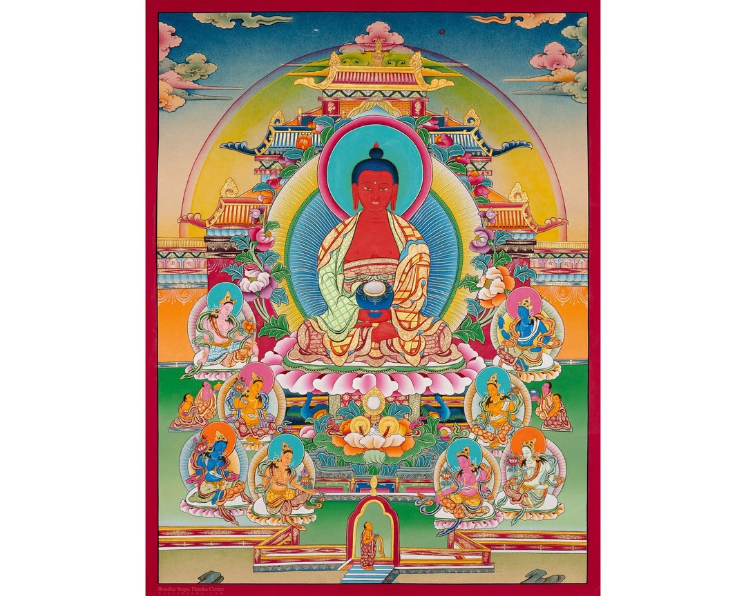 天上阿弥陀佛辛格唐卡一瞥入净土 - 墙贴/壁贴 - 其他材质 多色