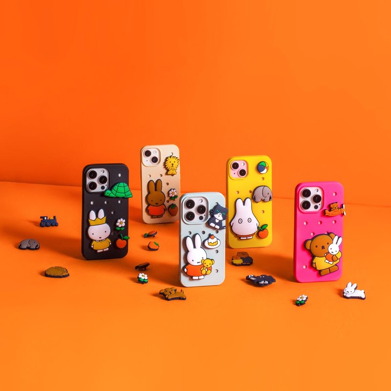【Pinkoi x miffy】Pinkoi Pin 手机壳 + miffy 扣饰套装 - 手机配件 - 塑料 
