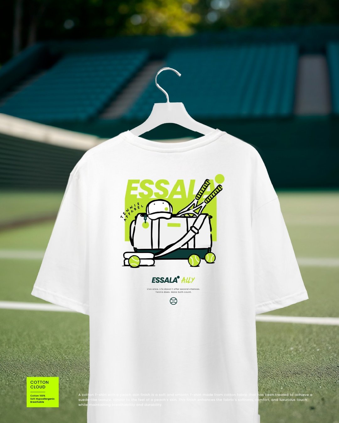Essala Oversized T-Shirt (M) - 男装上衣/T 恤 - 棉 