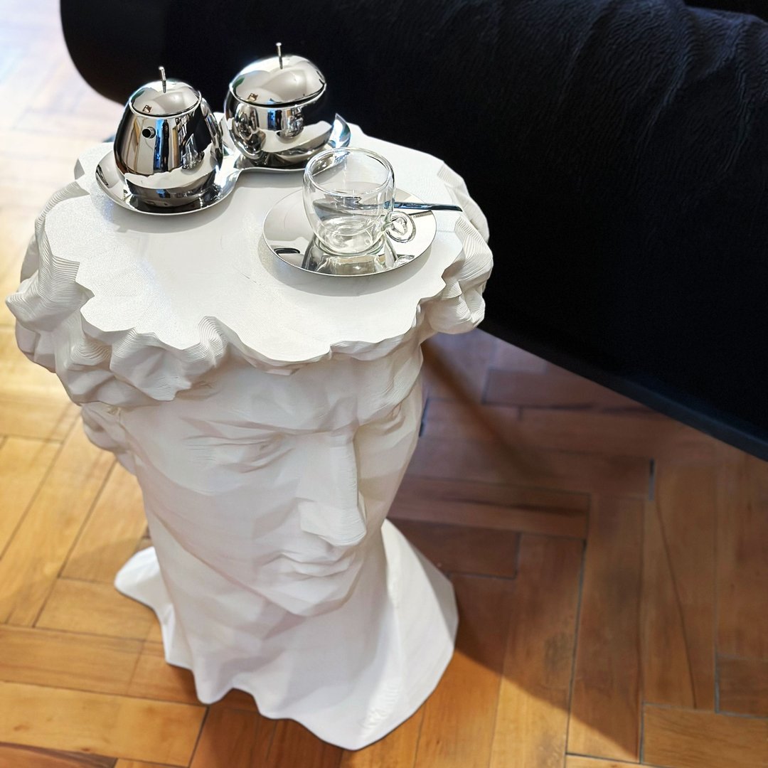 米开朗基罗 大卫 3D 雕塑 咖啡桌 | 床头柜 | 装饰桌 - 餐桌/书桌 - 塑料 
