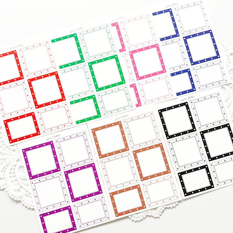 冬日标签纸 - 便条纸/标签贴 - 纸 多色