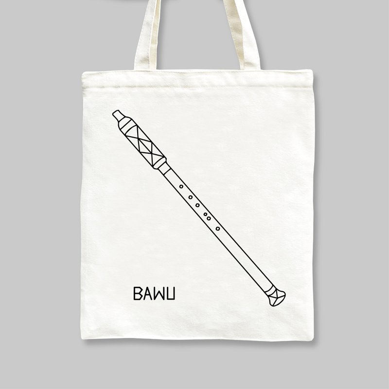 WD 乐器风格手提袋-巴乌 经典/夜光 - 手提包/手提袋 - 棉．麻 黑色