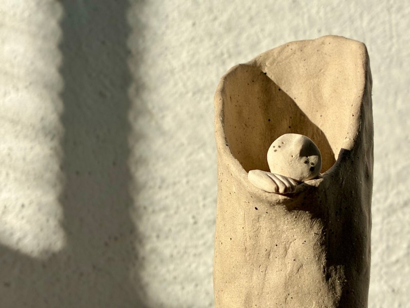 | Luna 陶偶系列 | 陶器 花瓶 摆设 - 花瓶/陶器 - 陶 卡其色