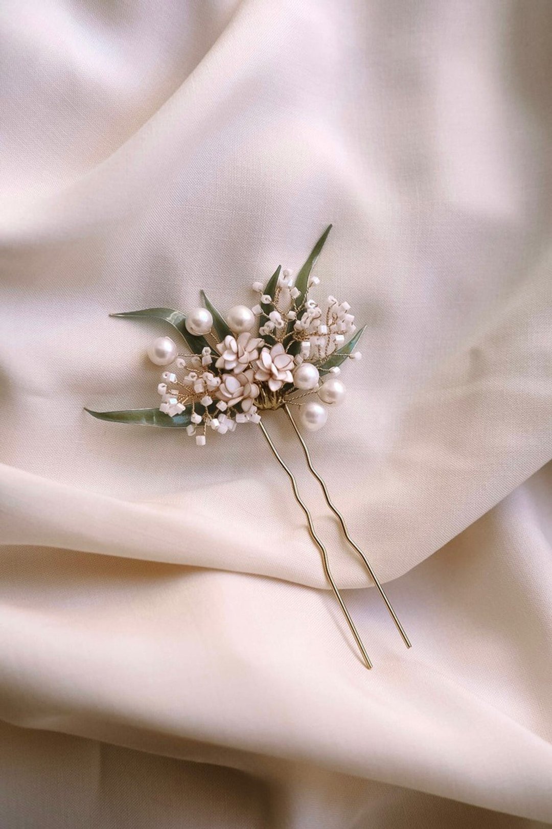 Bridal hairpin - 发饰 - 树脂 金色