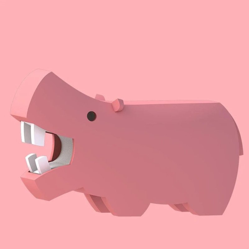 (场景并非河马, 是另一动物) Halftoys Animal 河马STEAM教育玩具 - 摆饰 - 塑料 粉红色