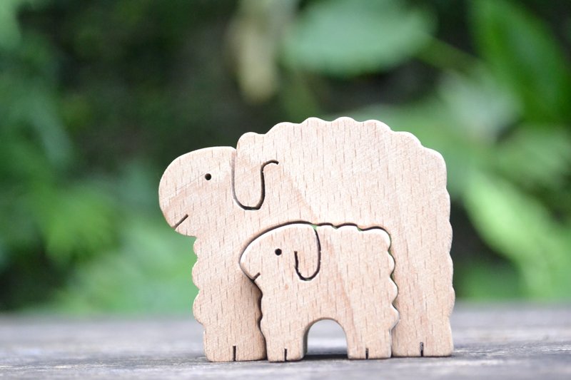 羊羊咩咩。手工小木作 - 摆饰 - 木头 