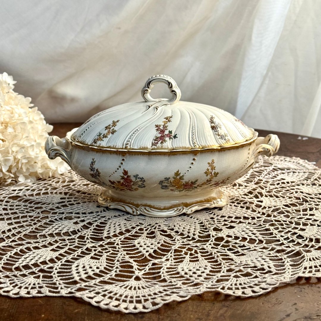 *50964-法国百年名瓷 Sarreguemines Louis XV 系列汤盅 - 盘子/餐盘/盘架 - 瓷 透明