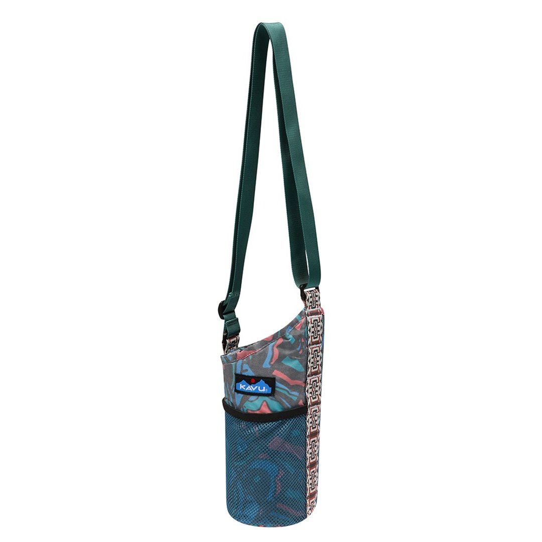 【西雅图 KAVU】Sip Sling 防泼水斜背水壶袋 打破地壳 #9440 - 侧背包/斜挎包 - 尼龙 绿色