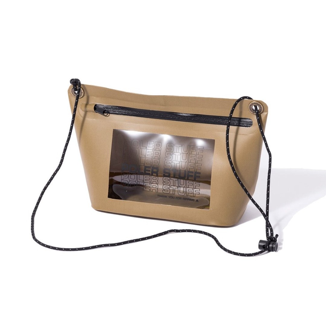日本限定 POLER HIGH and DRY TPU POUCH 防水轻便袋收纳包 / 沙 - 侧背包/斜挎包 - 其他材质 卡其色
