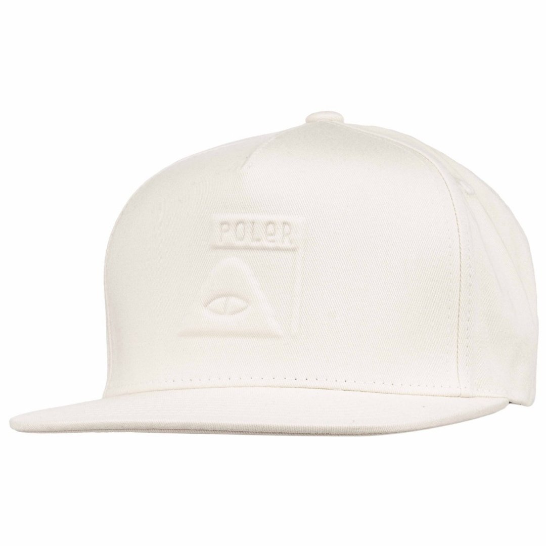 POLER EMBOSSED SUMMIT HAT 休闲帽 棒球帽 白色 - 帽子 - 其他材质 白色
