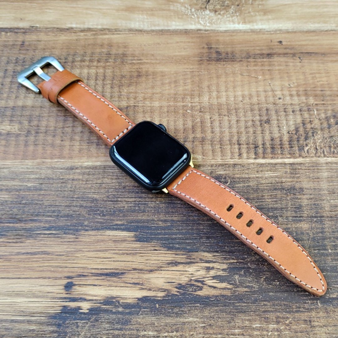 皮革表带 | 手工皮件 | 定制化礼物 |植鞣革-apple watch皮革表带 - 皮件 - 真皮 